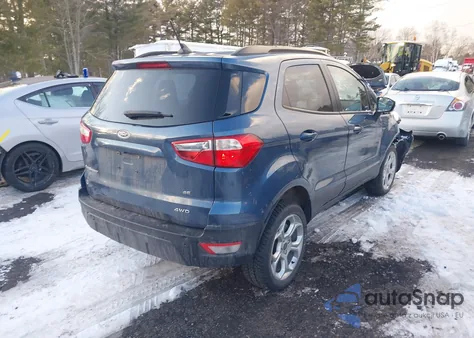 2022 Ford Ecosport Se из США, поврежденный, VIN MAJ6S3GL8NC459293